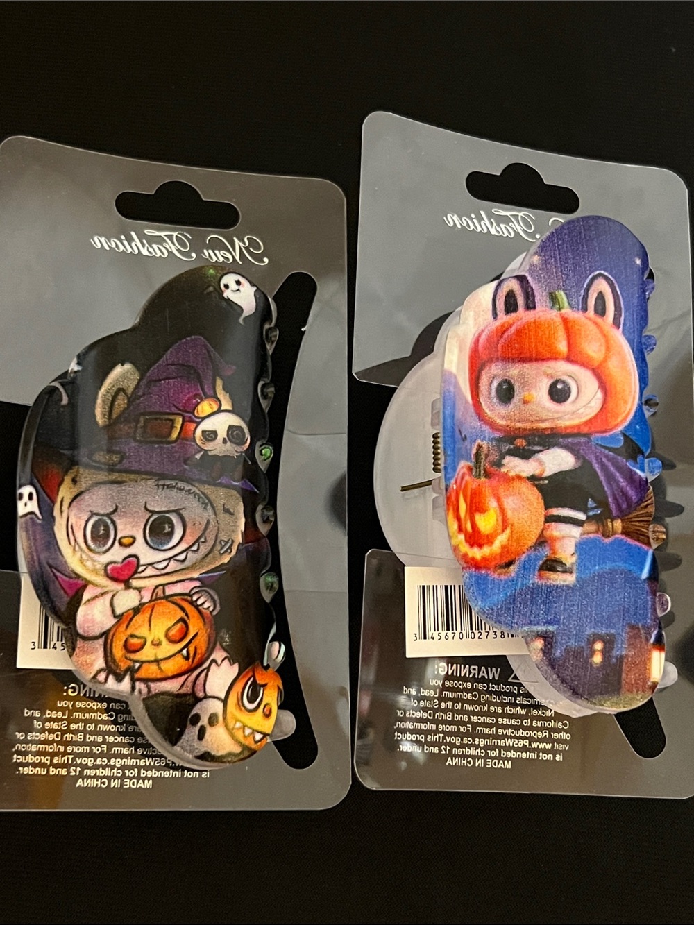 Halloween hair clips